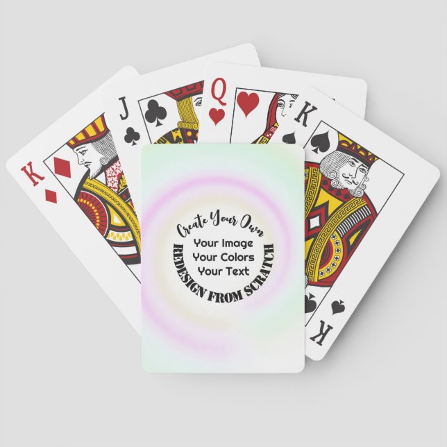 Jeu De Cartes Créez vos propres éléments personnalisés (dos)