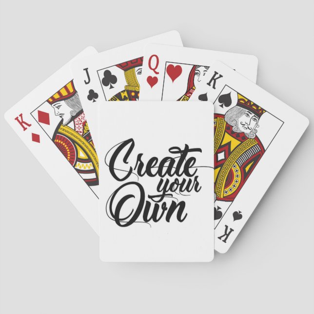 Jeu De Cartes Créez votre propre (dos)