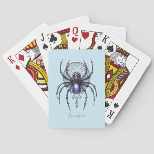 Jeu De Cartes Créez votre propre araignée mystique violette