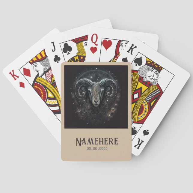 Jeu De Cartes Créez votre propre astrologie mystique Béliers Zod (dos)