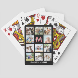 Jeu De Cartes Créez votre propre collection de photos Monogramme