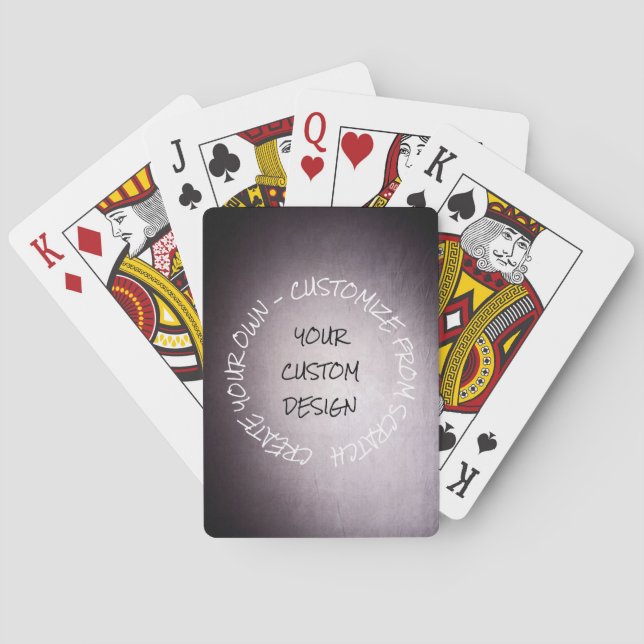 Jeu De Cartes Créez votre propre Customisé (dos)