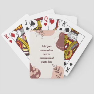 Jeu De Cartes Créez votre propre devis de motivation Abstraite B