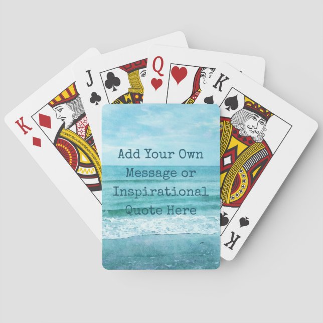 Jeu De Cartes Créez votre propre devis inspirant motivationnel (dos)