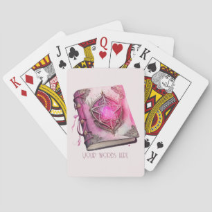 Jeu De Cartes Créez votre propre Grimoire rose Pentacle