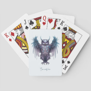 Jeu De Cartes Créez votre propre hibou mauve mystique