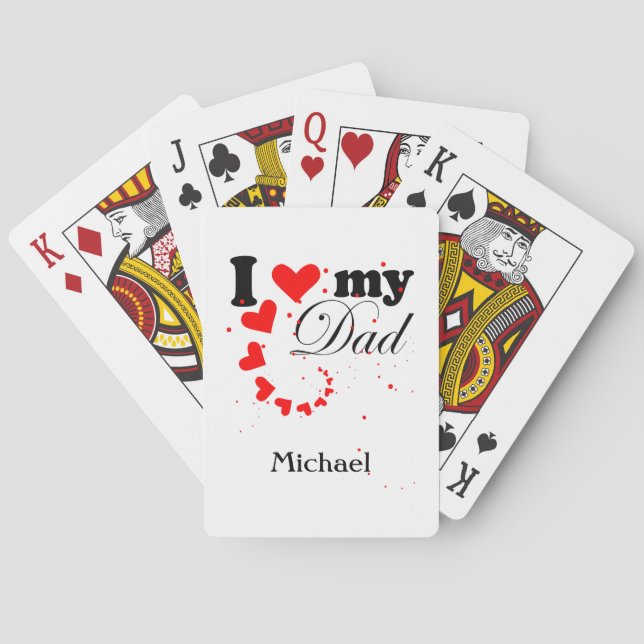 Jeu De Cartes Créez votre propre J'aime mon père (dos)