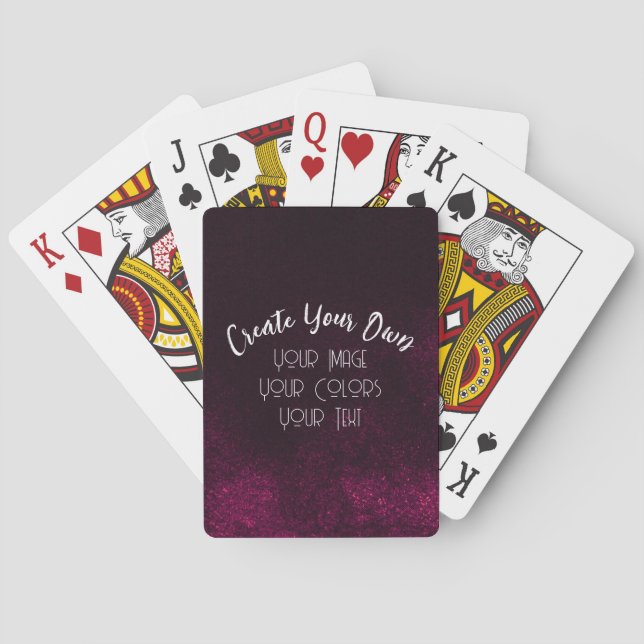 Jeu De Cartes Créez votre propre personnalisation (dos)
