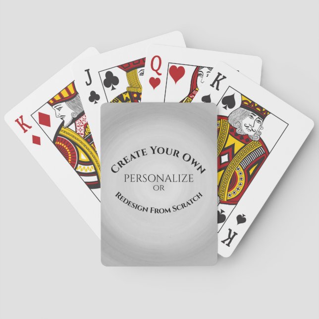 Jeu De Cartes Créez votre propre personnalisation (dos)