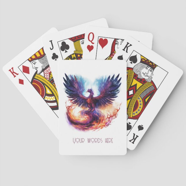 Jeu De Cartes Créez votre propre phénix mythique Firebird (dos)