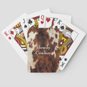 Jeu De Cartes Crème Brown Vachette du sud-ouest