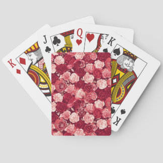 Jeu De Cartes Crimson & Blush Seamless Rose Pattern
