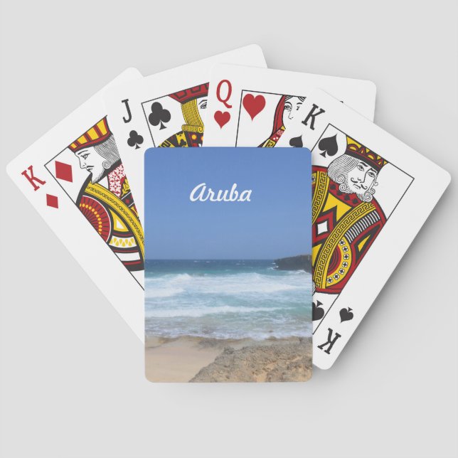 Jeu De Cartes Crise des vagues à Boca Keto à Aruba (dos)