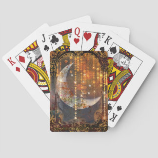 Jeu De Cartes Cristaux de lune Mystique d'or foncé