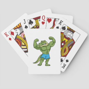 Jeu De Cartes Crocodile comme Bodybuilder extrême