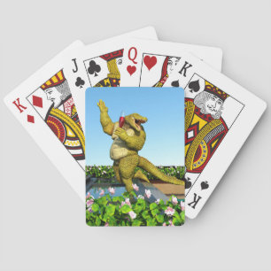 Jeu De Cartes Crocodile drôle Champagne Fête Piscine Art