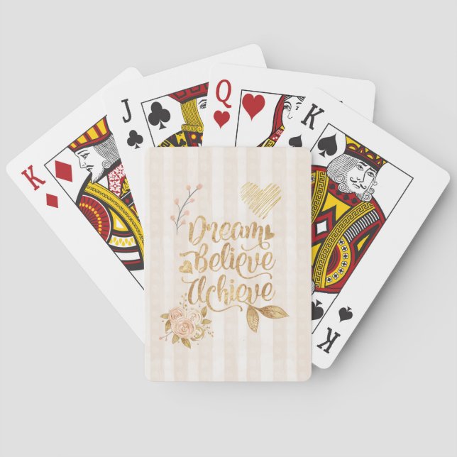 Jeu De Cartes Croire rêve atteindre (dos)
