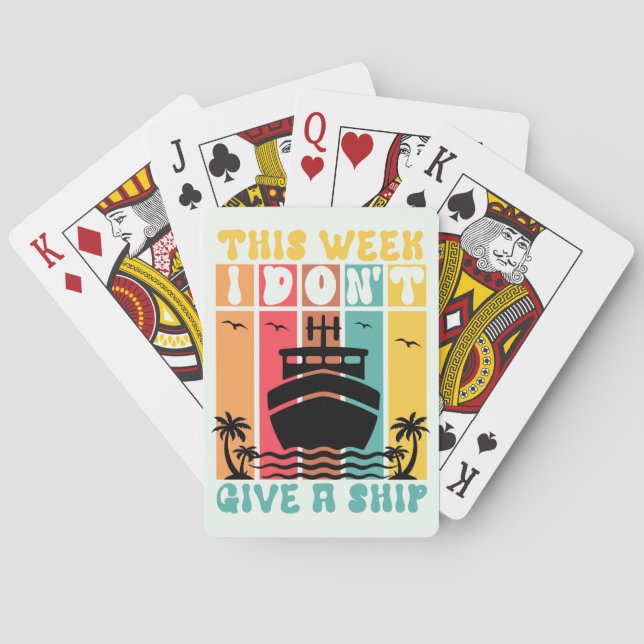 Jeu De Cartes Croisière Sur Thème Nautique (dos)