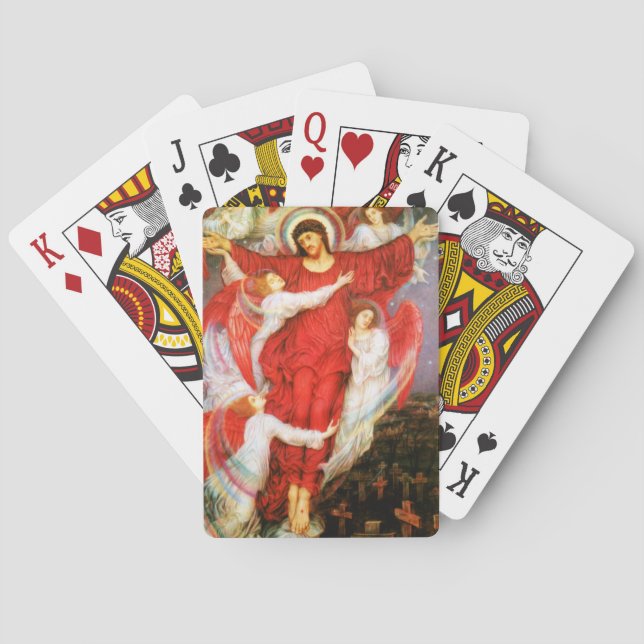 Jeu De Cartes Croix Rouge (Crucifixion de Jésus-Christ) (dos)
