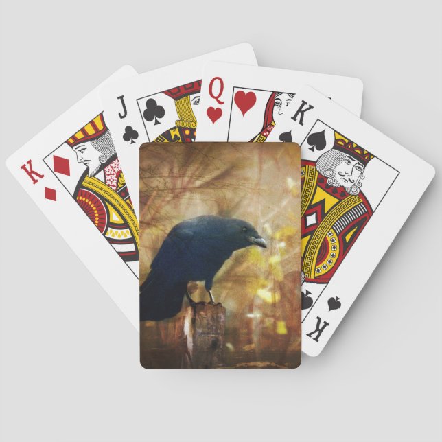 Jeu De Cartes Crow/Raven Photo (dos)