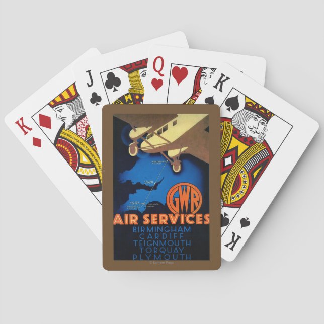 Jeu De Cartes Cru PosterEurope de services aériens de GWR (dos)