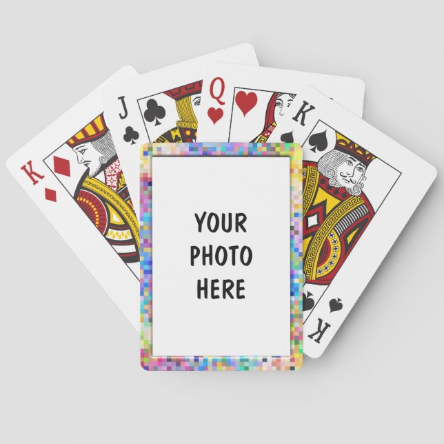 Jeu De Cartes Cubes Pastel Personnalisés - Cartes De Lecture De  (dos)