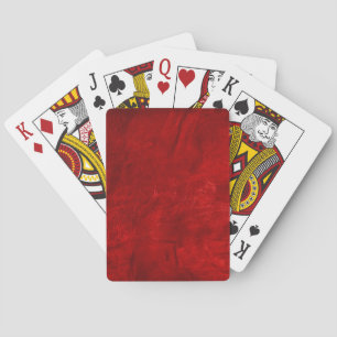 Jeu De Cartes cuir rouge abstrait