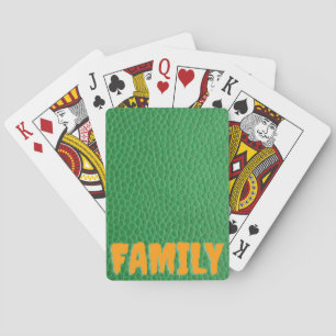 Jeu De Cartes Cuir Vert 