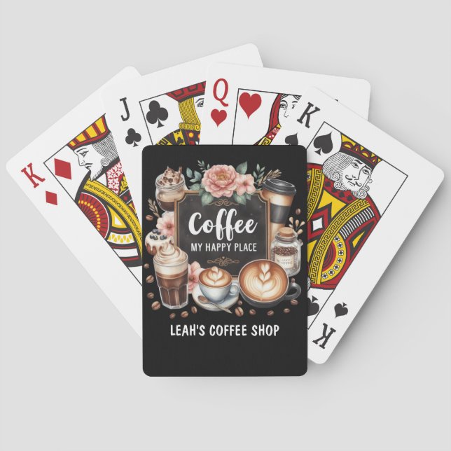 Jeu De Cartes ☕Cuisine de base de café personnalisée Café Endroi (dos)