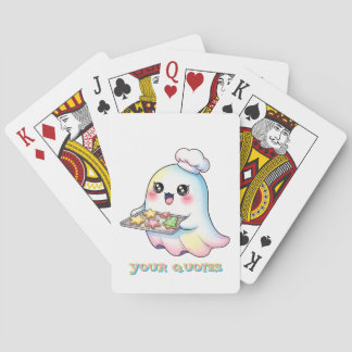 Jeu De Cartes Cuisinier Fantôme Kawaii Avec Cookies de Noël
