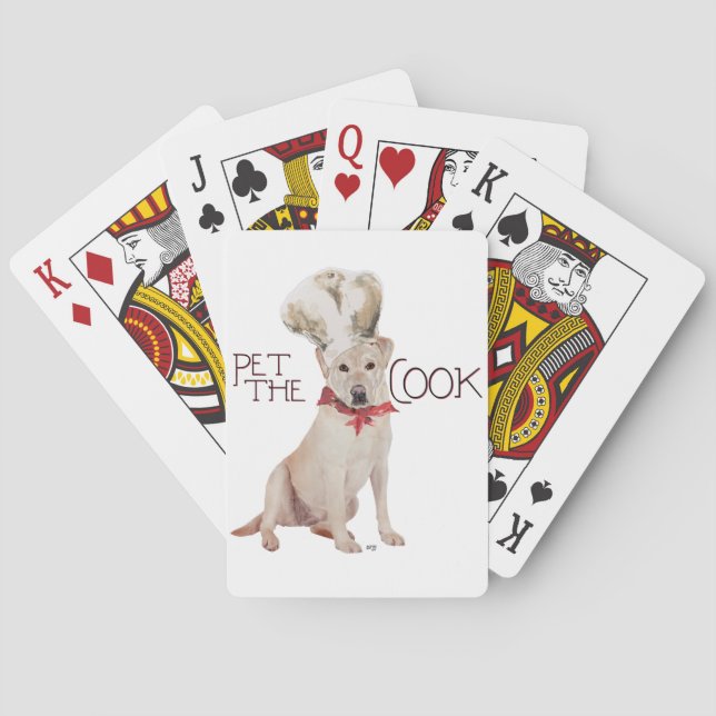 Jeu De Cartes Cuisinier Labrador Retriever Jaune (dos)