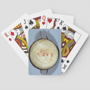 Jeu De Cartes Cup without foot, standing Muse playing the lyre,