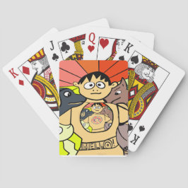 Jeu De Cartes Curious Boy and His Whimsical Animals