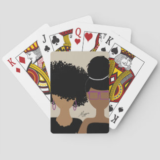 Jeu De Cartes Curly Girl jouant aux cartes
