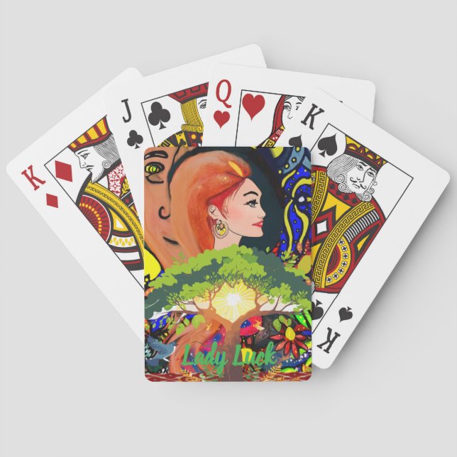 Jeu De Cartes Custom Lady Luck Couple's Game Night  (dos)