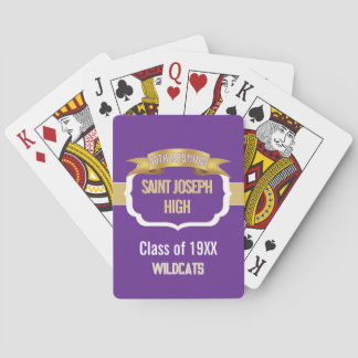 Jeu De Cartes Custom PURPLE 50th Class Reunion 