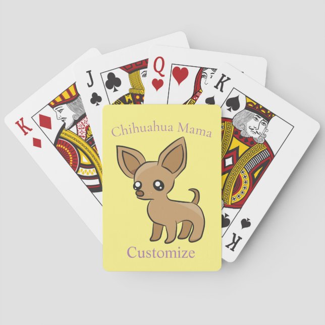 Jeu De Cartes Cute Chihuahua Mama Art Thunder_Cove (dos)