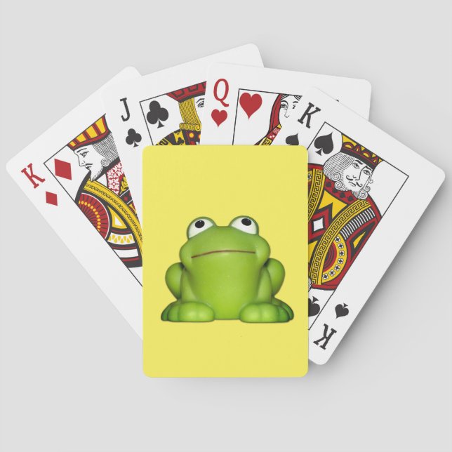 Jeu De Cartes Cute grenouille souriante (dos)