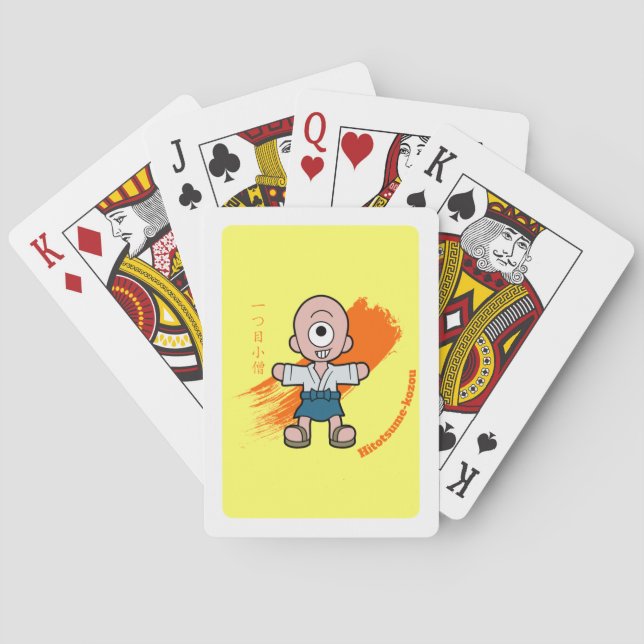 Jeu De Cartes Cute japonais Yokai Hitotsume-kozo (dos)