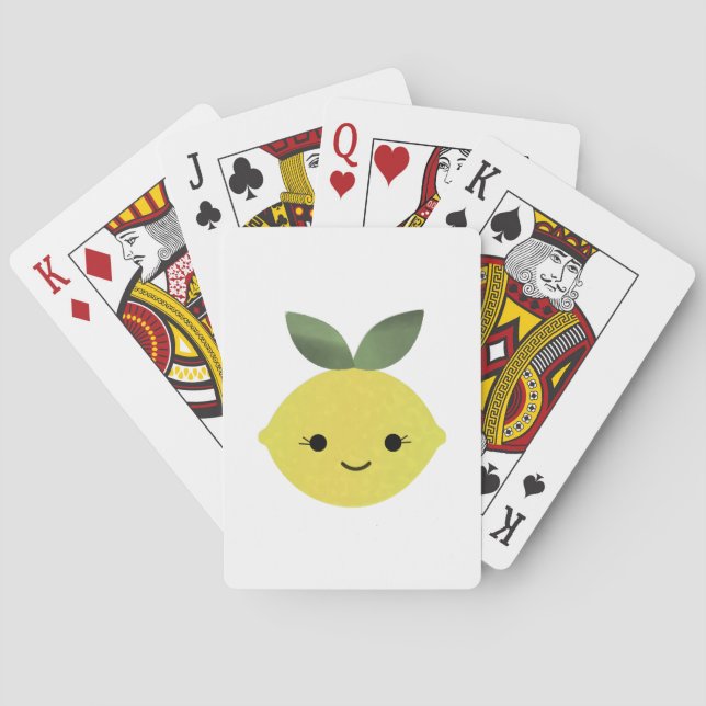 Jeu De Cartes Cute Kawaii Lemon (dos)