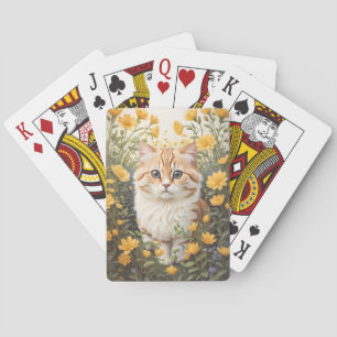 Jeu De Cartes Cute Munchkin Chat Et Fleurs De Tasse À Beurre
