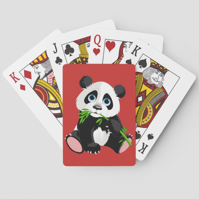 Jeu De Cartes Cute Panda Bear animé (dos)