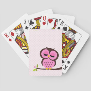 Jeu De Cartes Cute Pink Owl