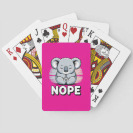 Jeu De Cartes Cute Sleeping Koala “Nope” Funny Cartoon