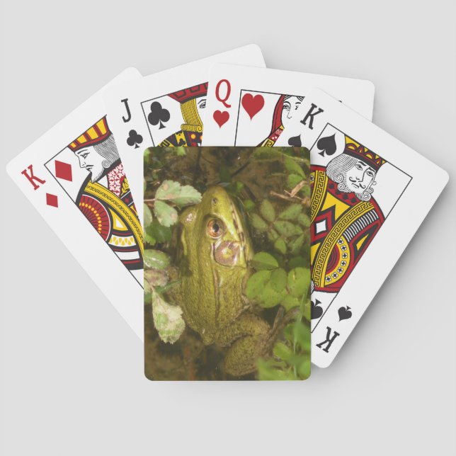 Jeu De Cartes Cute Tiny Green Frog Jouer des cartes (dos)