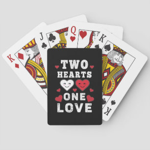 Jeu De Cartes Cute Two Hearts One Love Anniversaire Saint-Valent