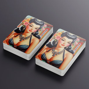 Jeu De Cartes Cute Vinage Oriental Girls