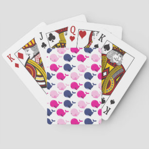 Jeu De Cartes Cute Whales, Pattern of Whales, Sea Animals