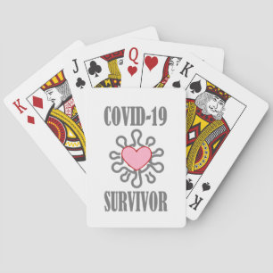 Jeu De Cartes CVID-19 Survivant Corona virus J'ai survécu