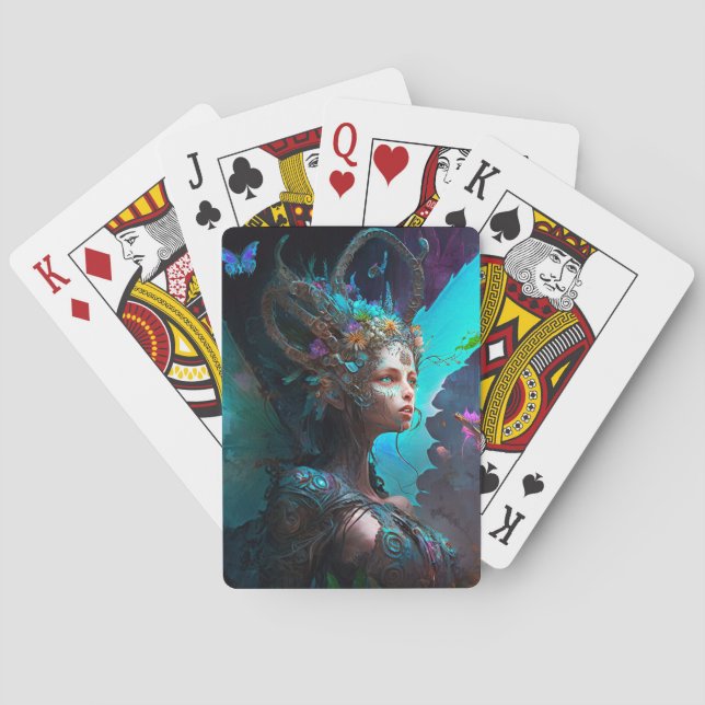 Jeu De Cartes Cyber Fairy Imaginaire Art (dos)
